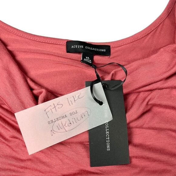 NWT Active Collections Los Angeles Draped Sleeveless Soft Stretch Top Women’s M - Picture 6 of 8